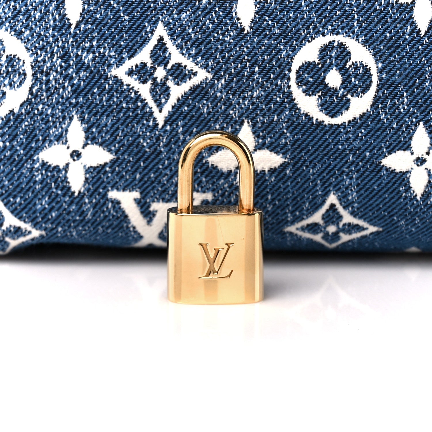Louis Vuitton Monogram Jacquard Denim Speedy Bandouliere 25 Bleu 8 of 12
