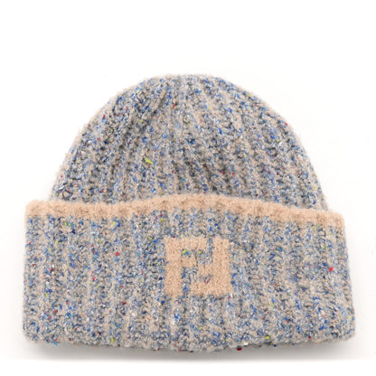 Fendi Wool FF Beanie S/M Sky Blue Multicolor 1 of 6
