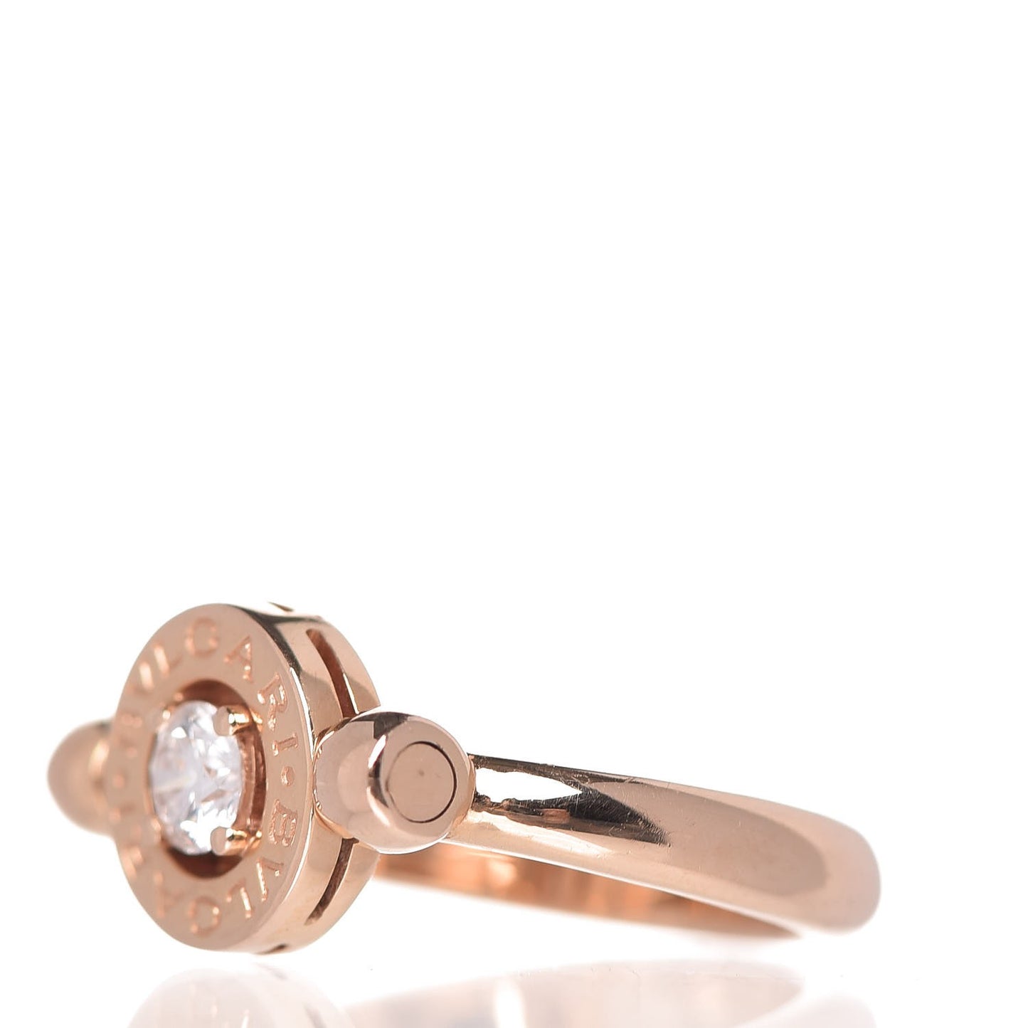 18K Rose Gold Diamond Bvlgari Bvlgari Ring 52 6