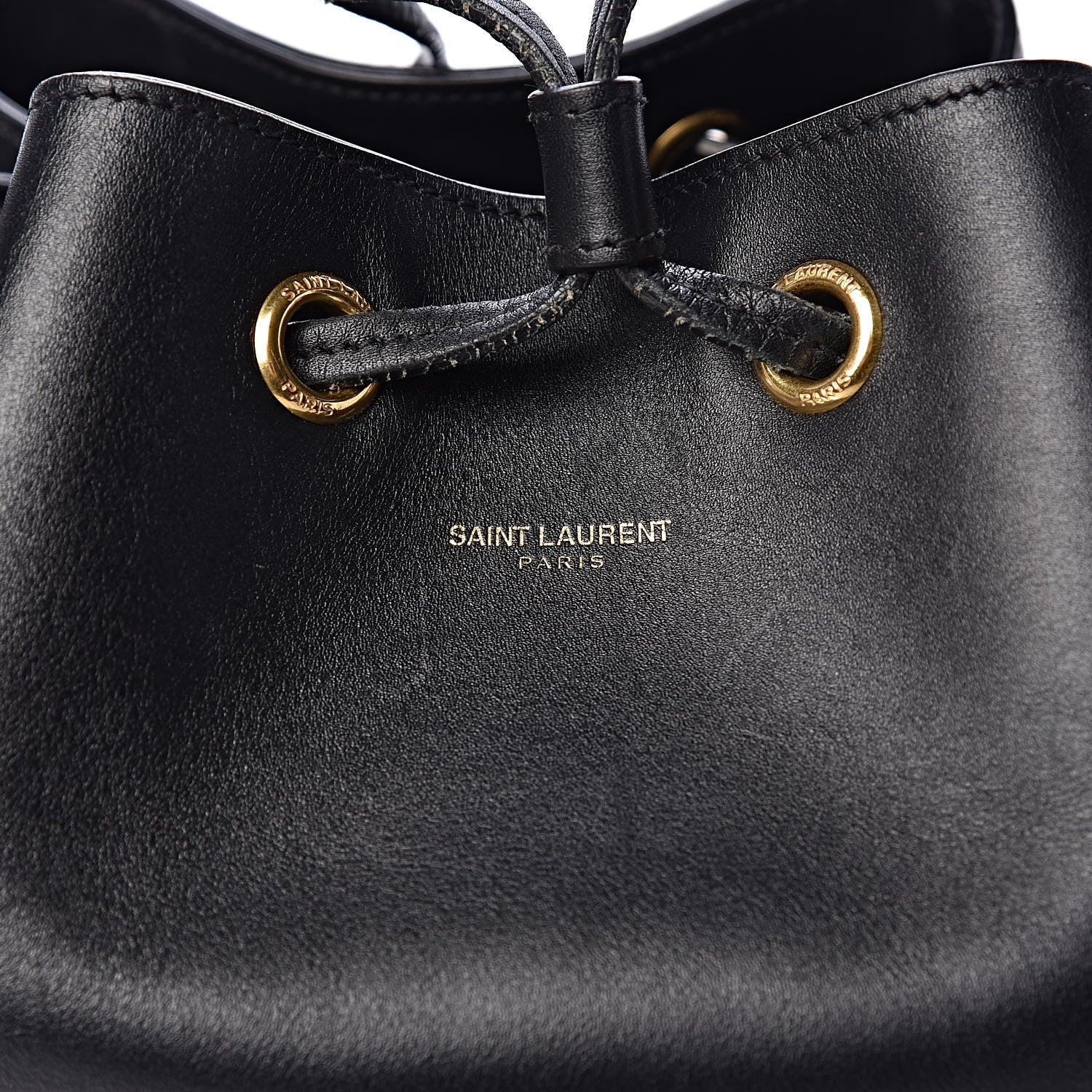 Saint Laurent Calfskin Large Emmanuelle Bucket Bag Black 8 of 13