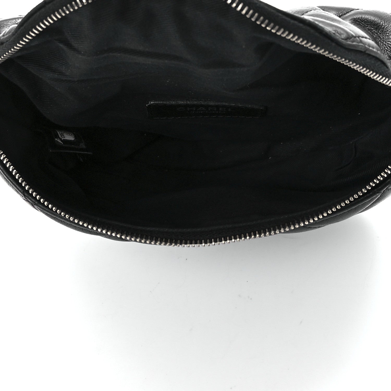 Chanel Calfskin Quilted Waist Belt Bag Black 4 of 11
