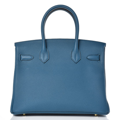 Hermes Togo Birkin 30 Cobalt 4 of 36