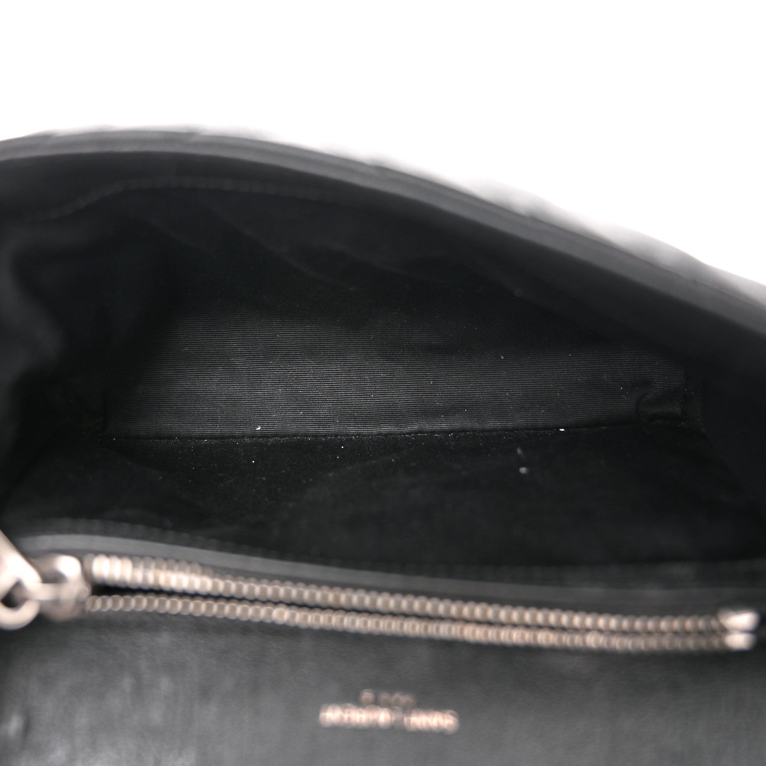 Saint Laurent Sheepskin Matelasse Chevron Monogram Medium College Bag Black 5 of 11