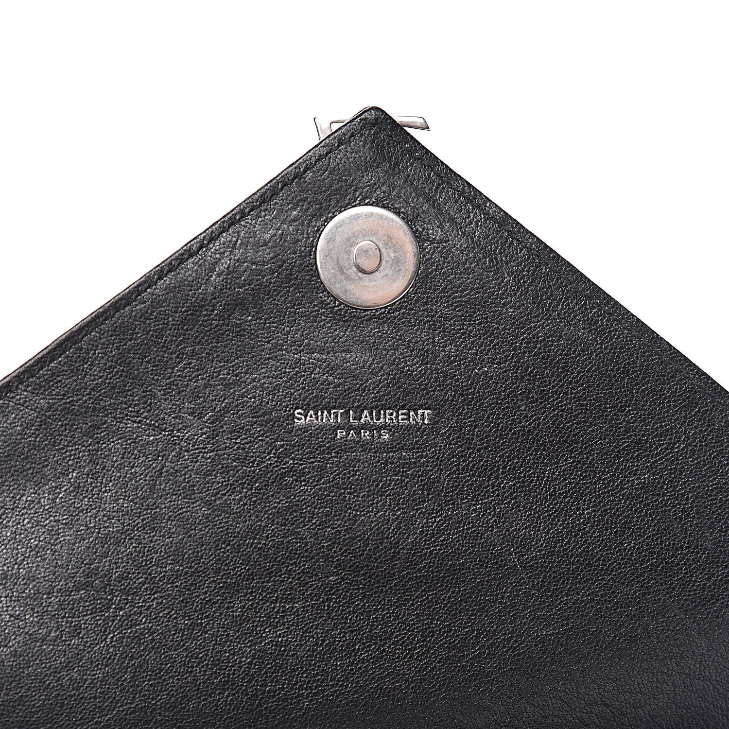 Saint Laurent Pony Hair Calfskin Monogram Leopard Print Medium Punk Chain Bag Blue 6 of 16