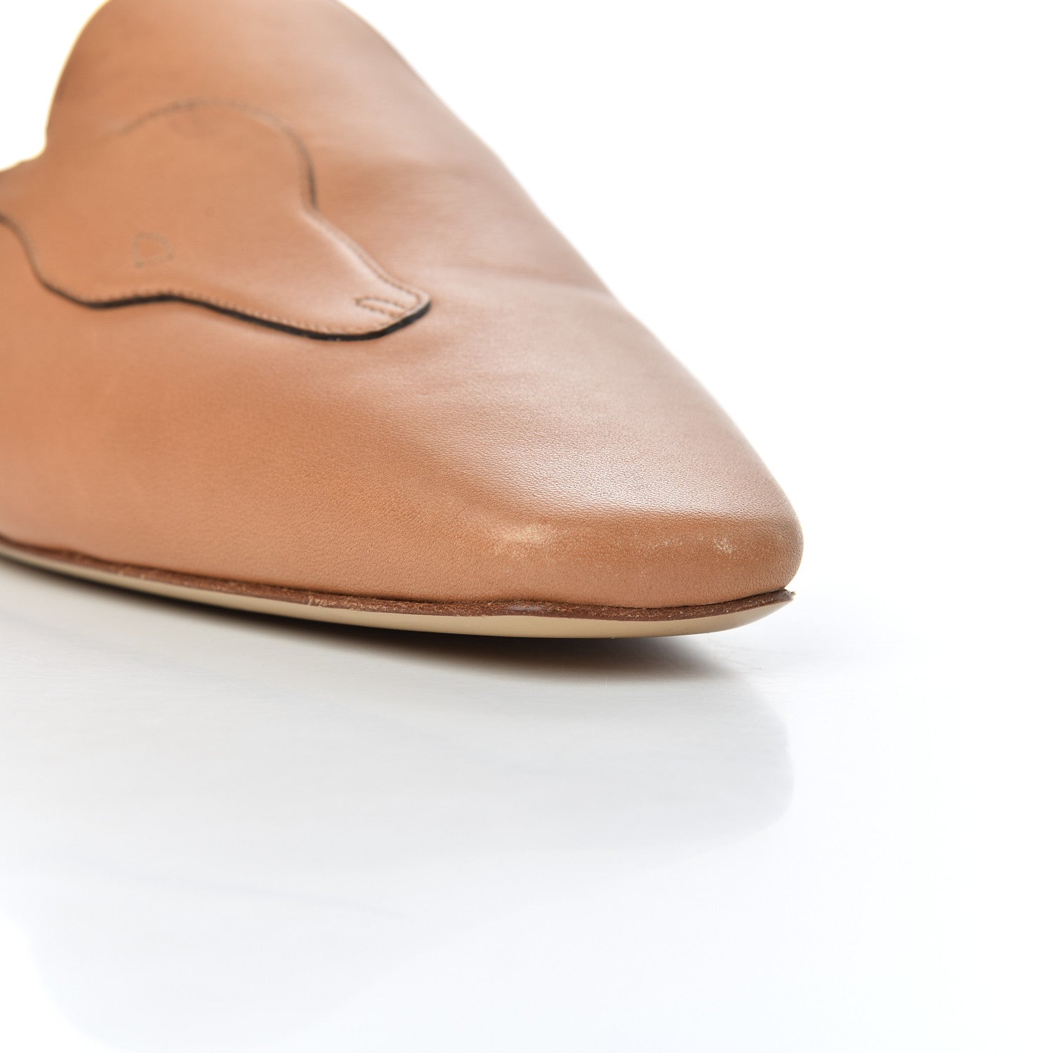 Hermes Calfskin Tangeria Mules 37 Naturel 12 of 17
