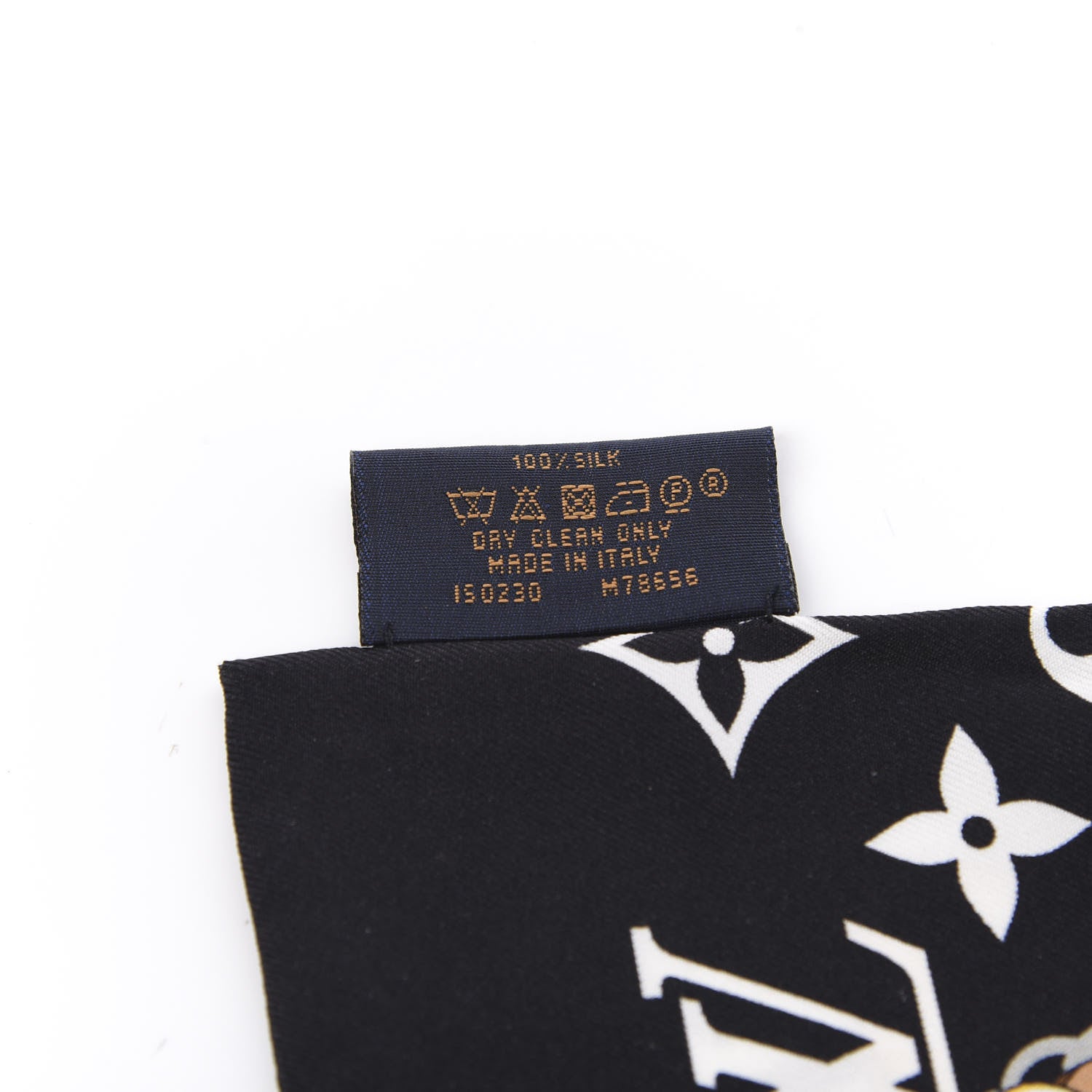 Louis Vuitton Silk Monogram Confidential Bandeau Black 3 of 4