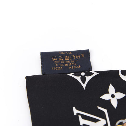 Louis Vuitton Silk Monogram Confidential Bandeau Black 3 of 4
