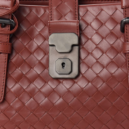 Bottega Veneta Calfskin Leggero Intrecciato Small Roma Brique 9 of 12