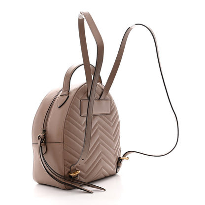 Gucci Calfskin Matelasse GG Marmont Backpack Porcelain Rose 3 of 13