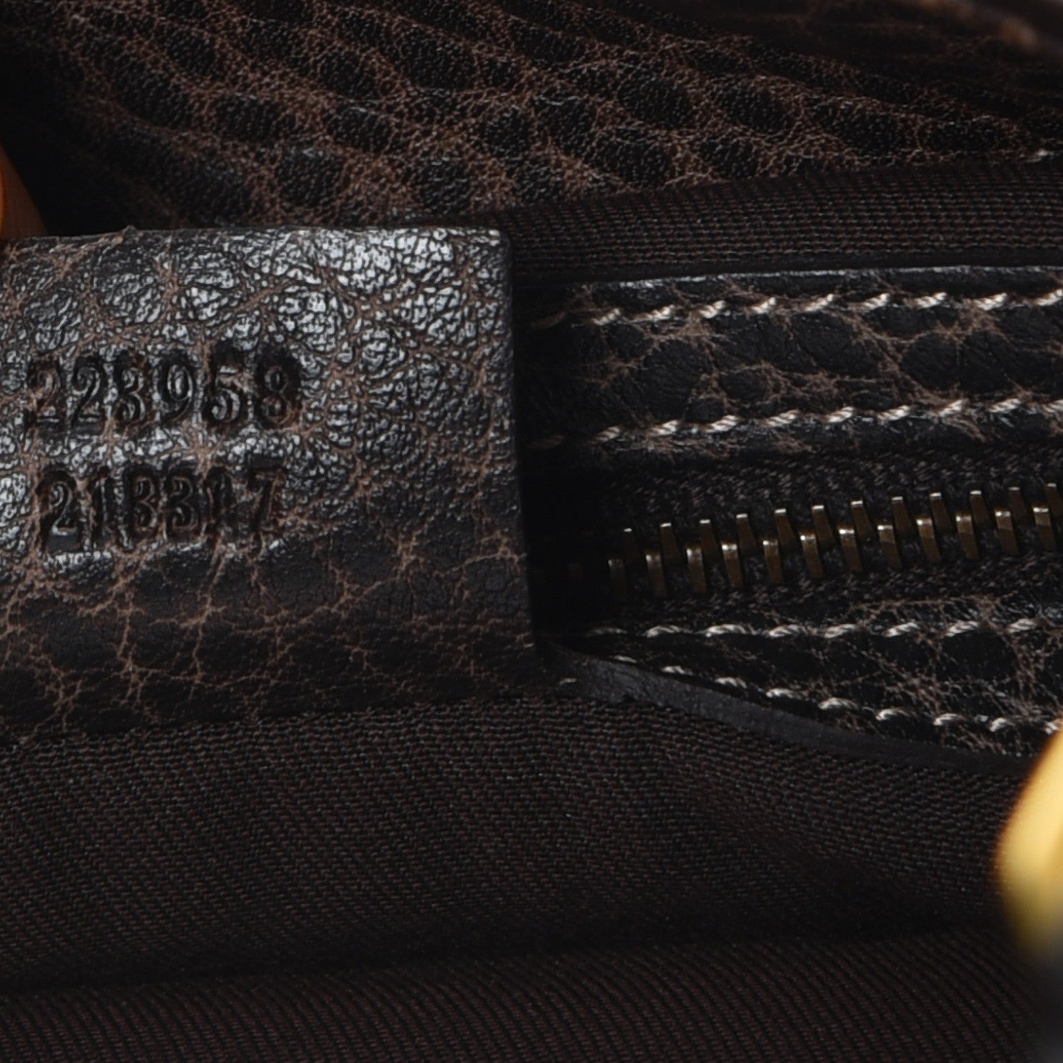 Gucci Guccissima Large New Pelham Shoulder Bag Dark Brown 7 of 11