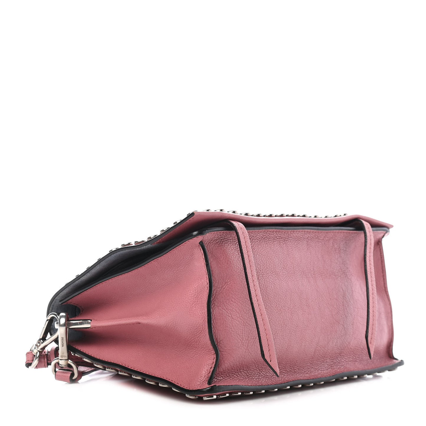 Glace Calfskin Studded Etiquette Flap Loto Astrale