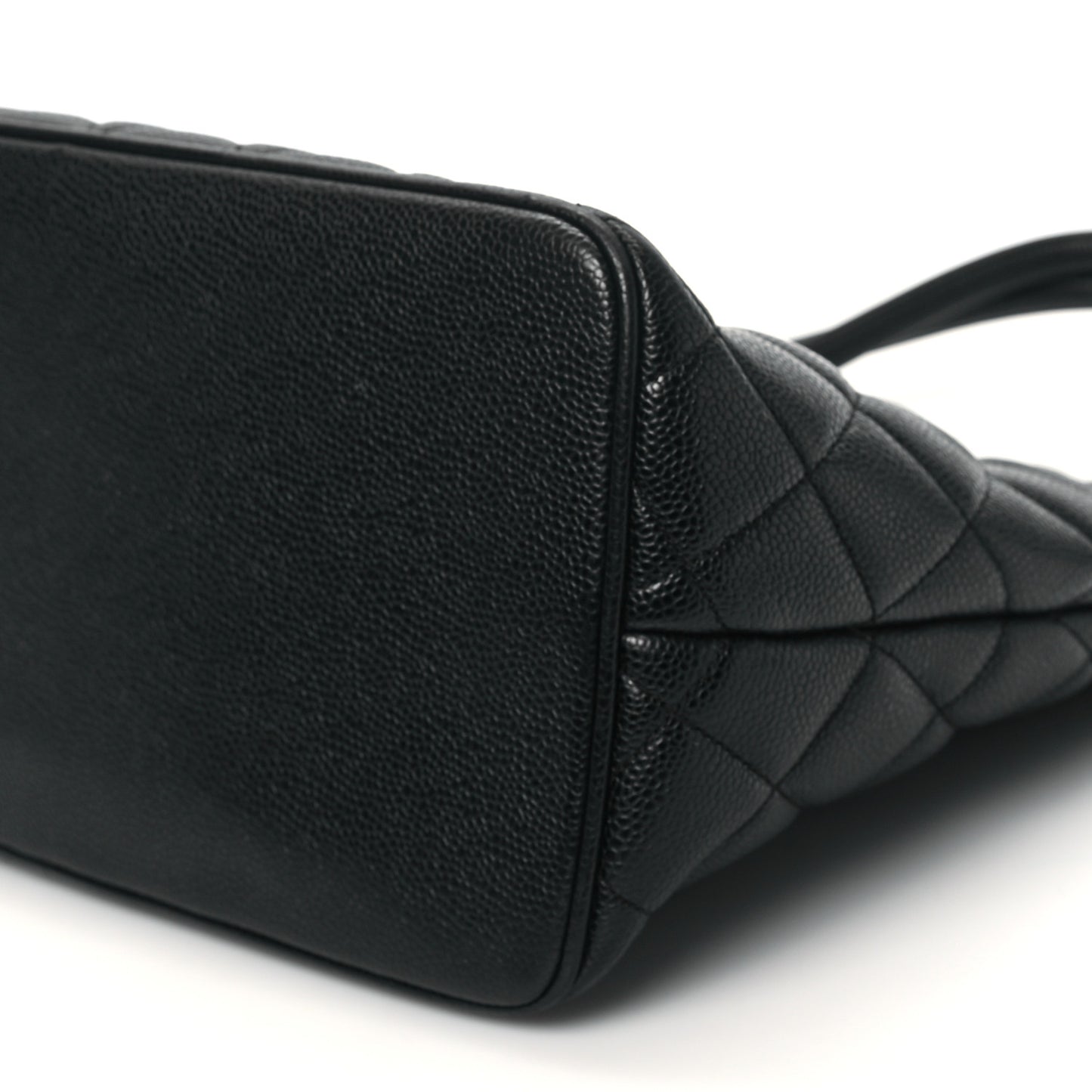 Caviar Quilted Medallion Tote Black