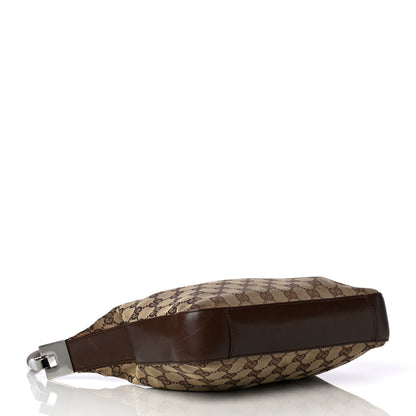 Gucci Monogram GG Small Clasp Hobo Brown 4 of 16