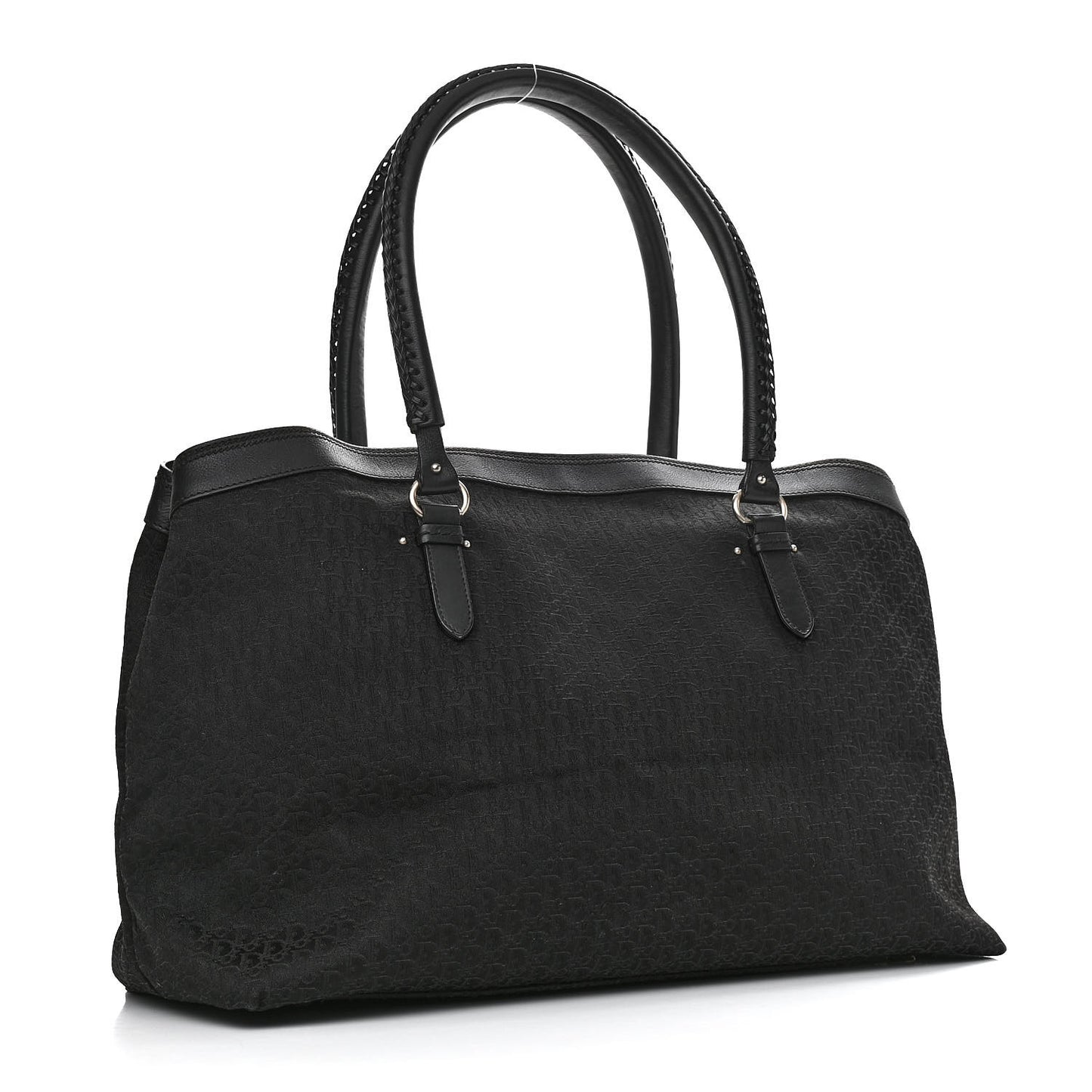 Monogram Large My Dior Frame Pocket Satchel Black
