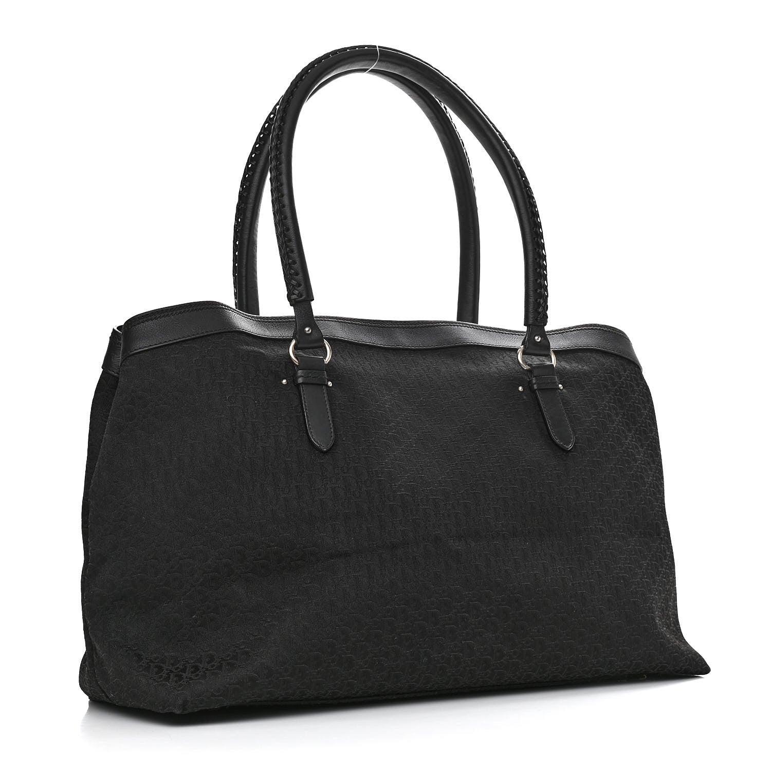 Christian Dior Monogram Large My Dior Frame Pocket Satchel Black 3 of 10