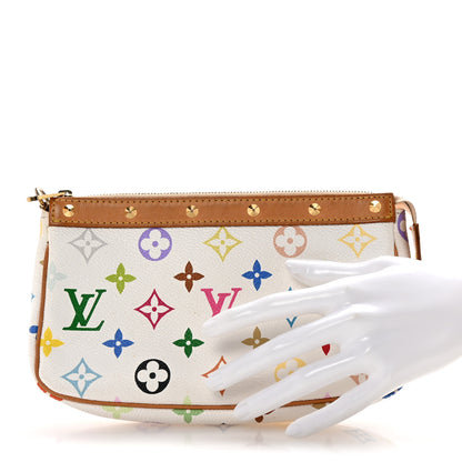Louis Vuitton Monogram Multicolor Pochette Accessories White 2 of 6