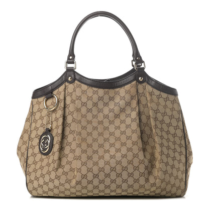 Gucci Monogram Large Sukey Tote Dark Brown 1 of 4