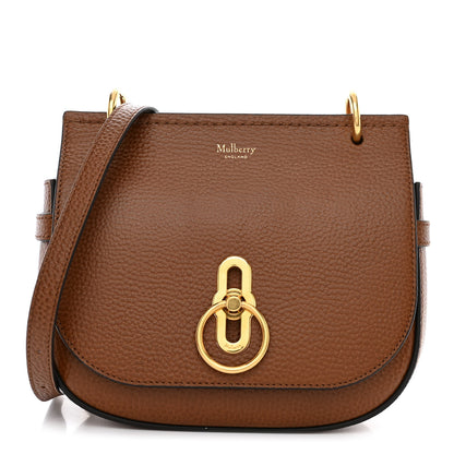 Mulberry Small Classic Grain Calfskin Small Amberley Satchel Oak 1 of 10