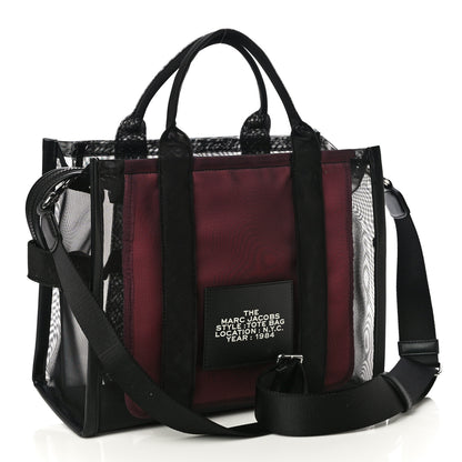 Marc Jacobs Nylon The Mesh Medium Tote Bag Black Pink 3 of 9