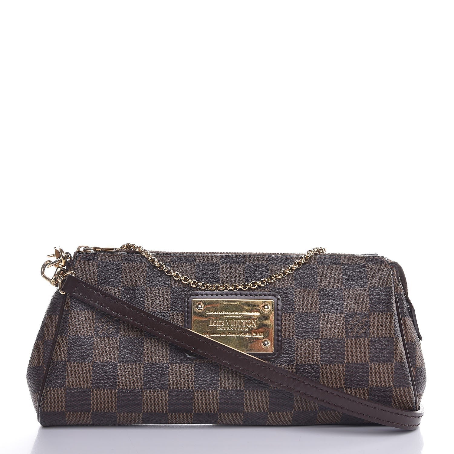 Louis Vuitton Damier Ebene Eva Clutch 1 of 6