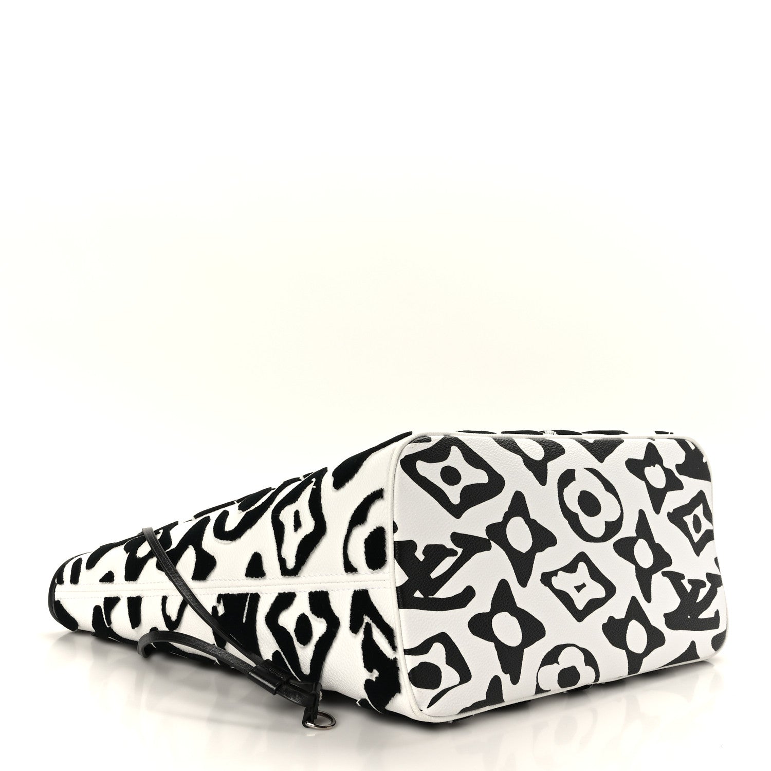 Louis Vuitton X UF Tufted Monogram Neverfull MM Black White 4 of 8