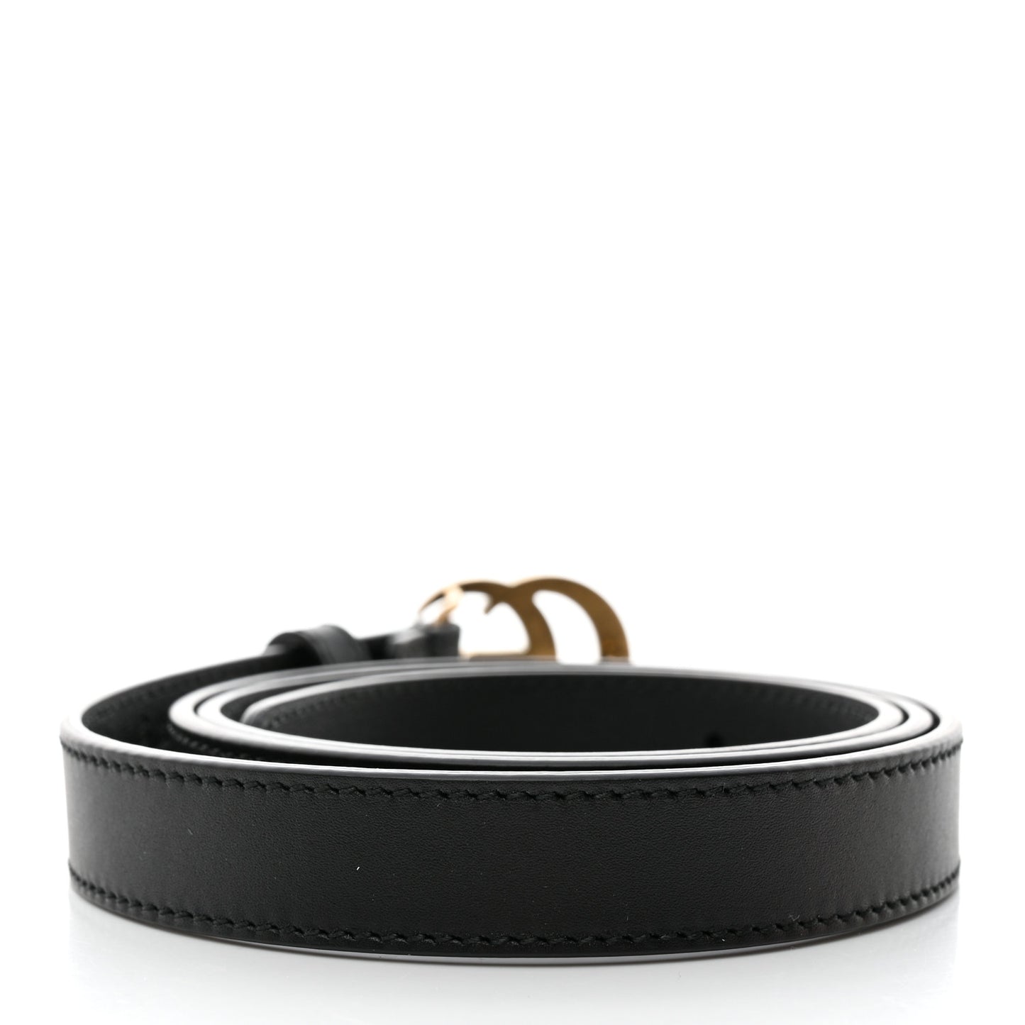 Calfskin Double G 20mm Belt 90/36 Black