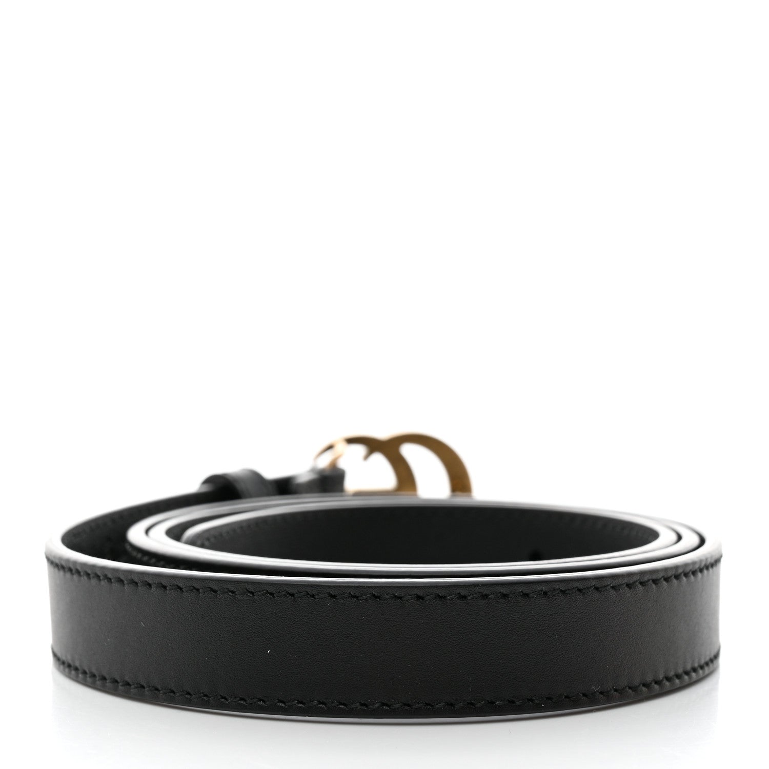 Gucci Calfskin Double G 20mm Belt 90/36 Black 2 of 5