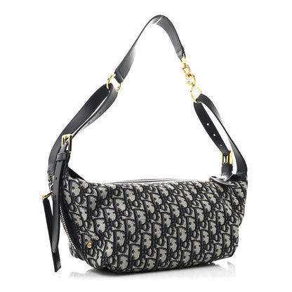 Christian Dior Oblique Small D-Journey Bag Blue 3 of 10