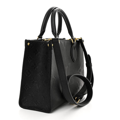 Louis Vuitton Empreinte Monogram Giant Onthego PM Black 3 of 11