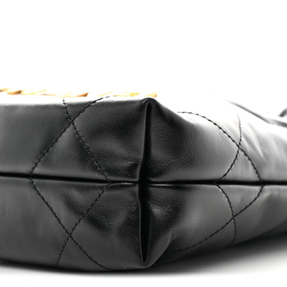 Chanel Shiny Calfskin Quilted Mini Chanel 22 Black 10 of 11