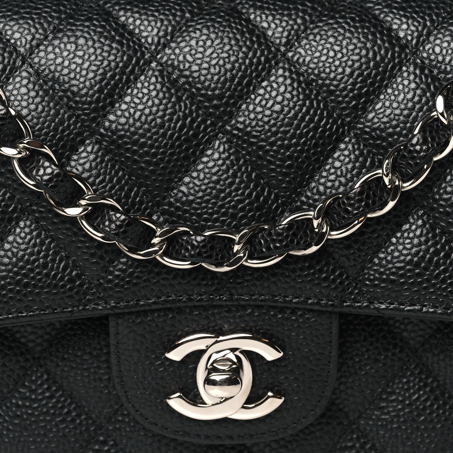 Chanel Caviar Quilted Small Double Flap Black 8 of 10