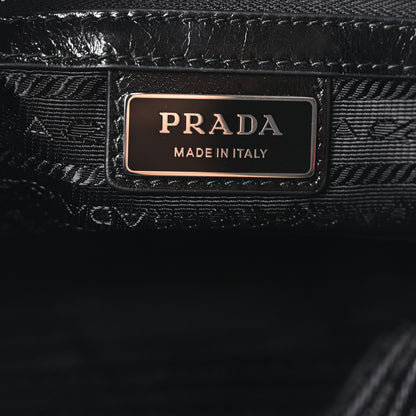 Prada Vitello Shine Shoulder Bag Black 6 of 9