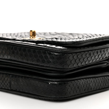 Chanel Snakeskin Quilted Mini Citizen Chic Flap Black 10 of 12