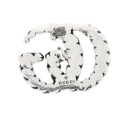 Gucci Sterling Silver Torchon Double G Earrings 4 of 4
