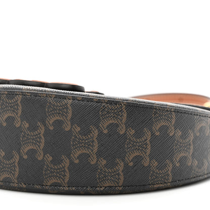 Celine Calfskin Triomphe Canvas Besace Tan 9 of 10
