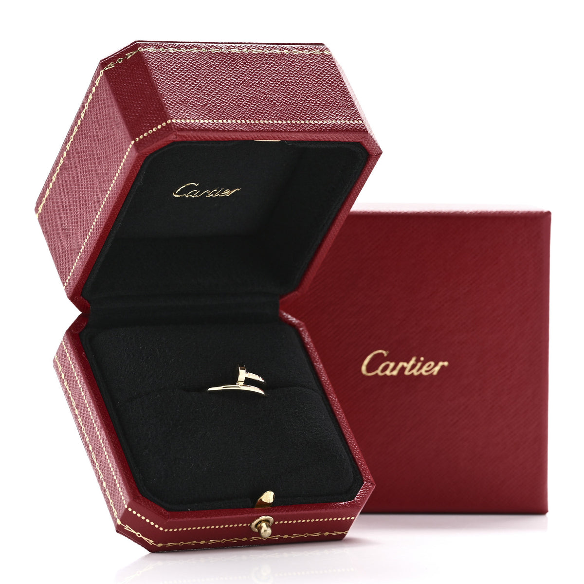 Cartier 18K Yellow Gold Small Juste Un Clou Ring 55 7.25 6 of 6