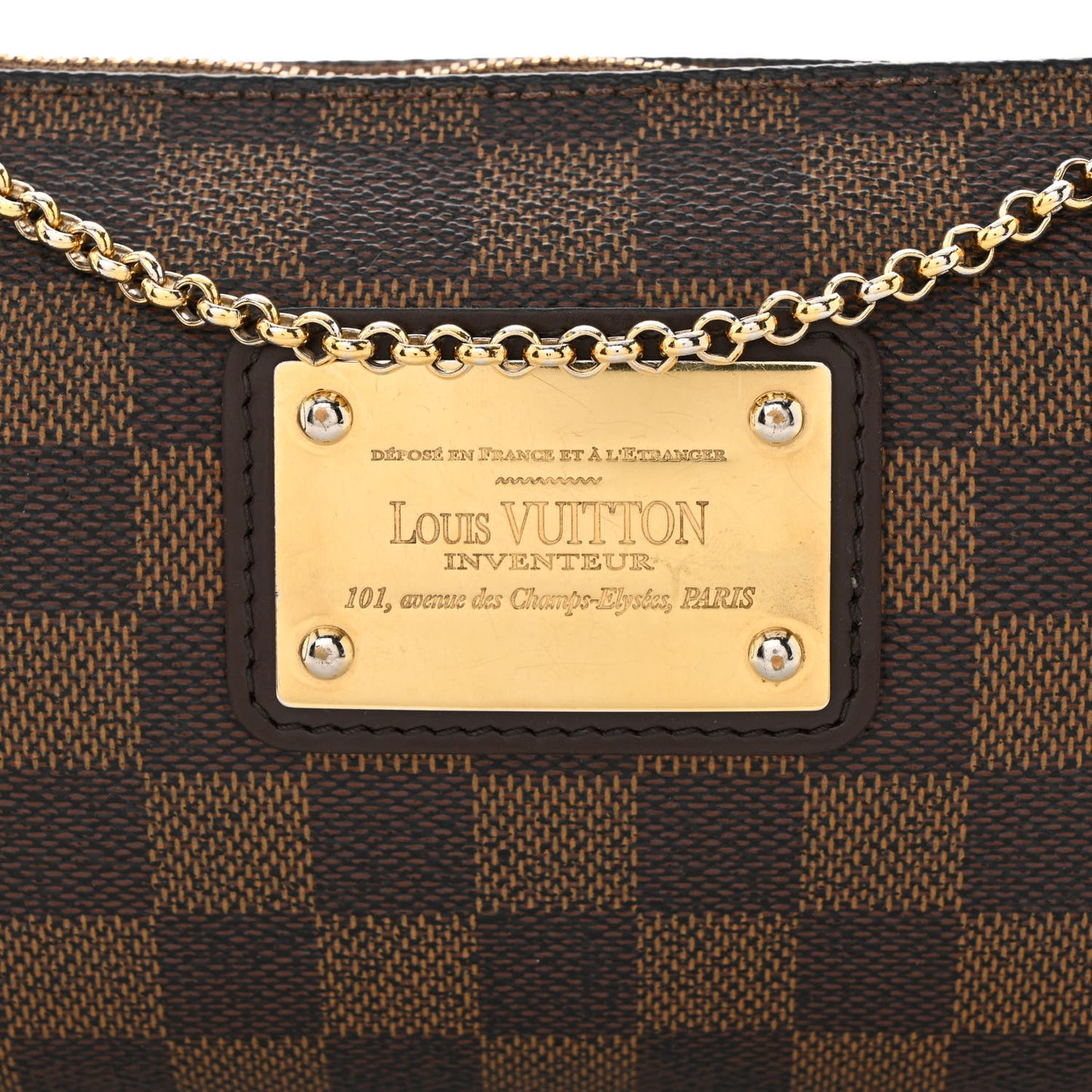 Damier Ebene Eva Clutch