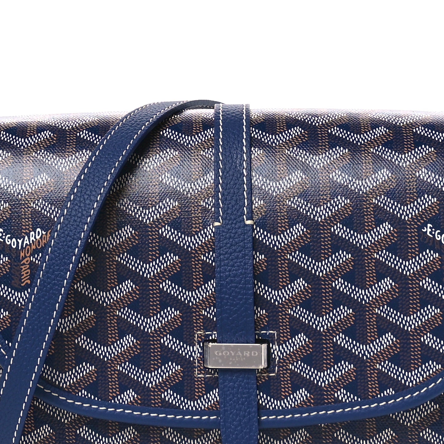 Goyardine Belvedere II PM Messenger Bag Navy