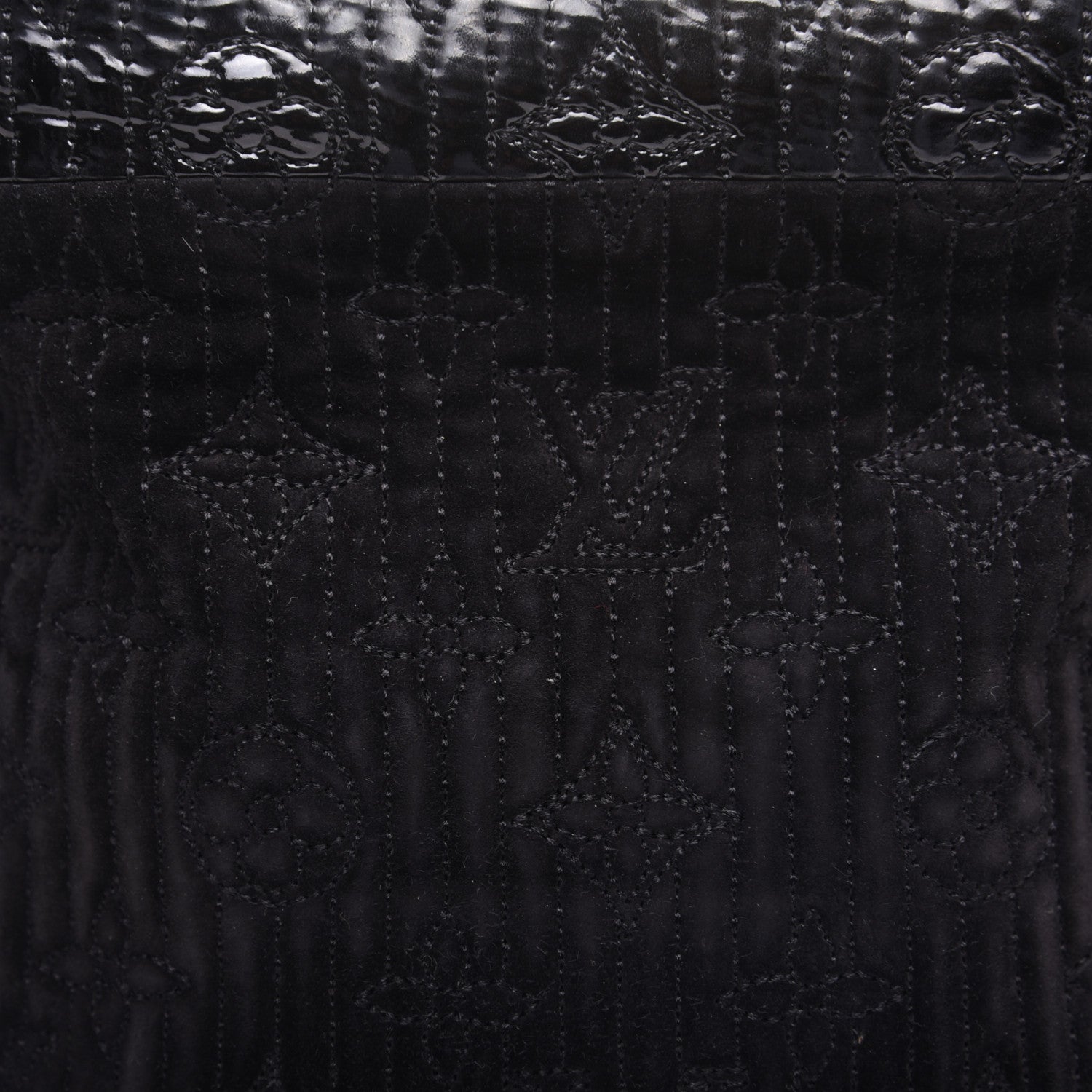 Louis Vuitton Suede Monogram Motard Afterdark Clutch Black 9 of 12