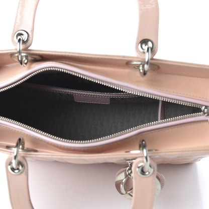 Christian Dior Patent Cannage Large Lady Dior Light Pink 6 of 12