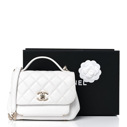 Chanel Caviar Quilted Small Business Affinity Flap White 11 of 11
