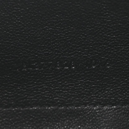Saint Laurent Metallic Crackled Calfskin Matelasse Chevron Monogram Chain Wallet Gold 7 of 10
