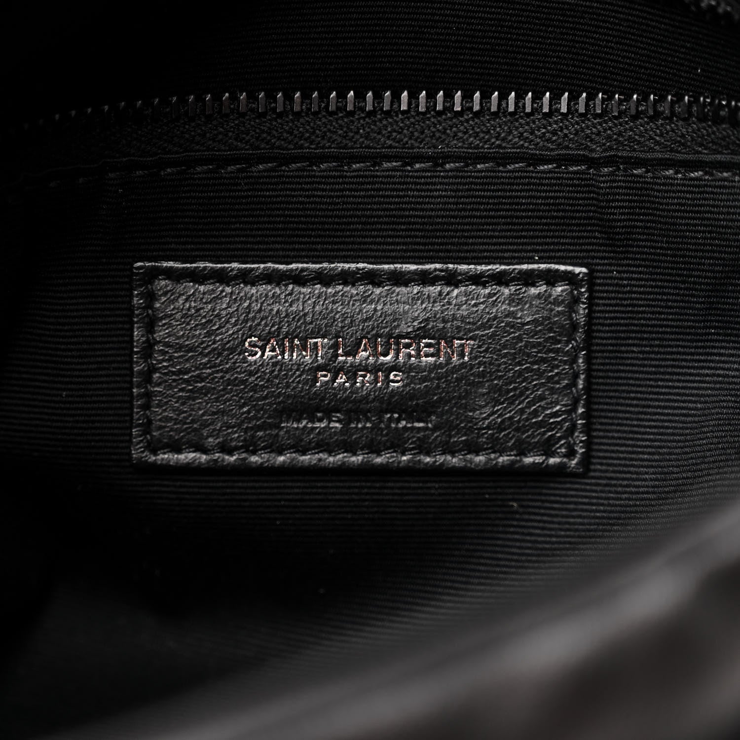 Saint Laurent Lambskin Quilted Monogram Monochrome Small Loulou Puffer Chain Satchel Black 7 of 12