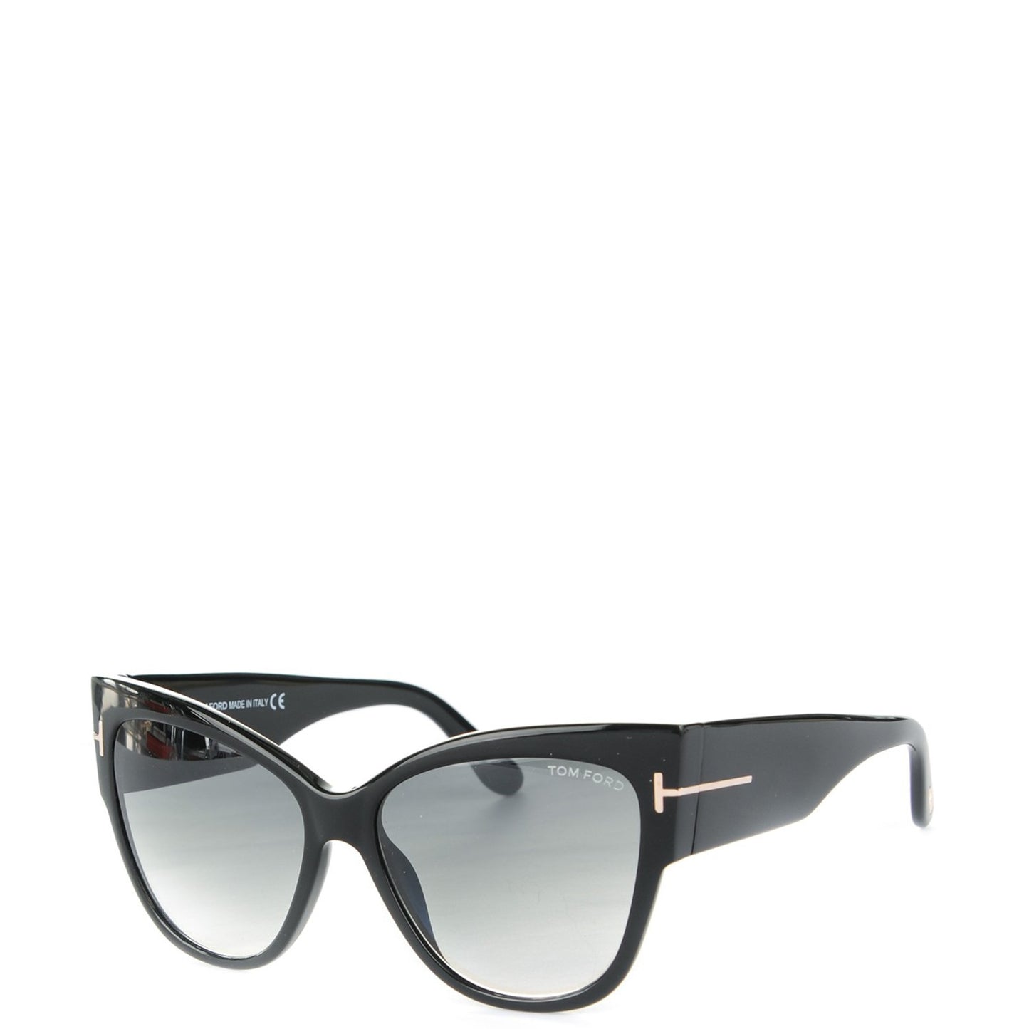 Acetate Anoushka Cat Eye Sunglasses TF371 Black