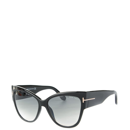 Tom Ford Acetate Anoushka Cat Eye Sunglasses TF371 Black 1 of 6
