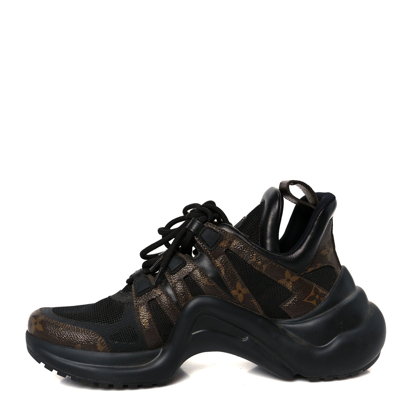 Calfskin Patent Monogram LV Archlight Sneakers 39.5 Black