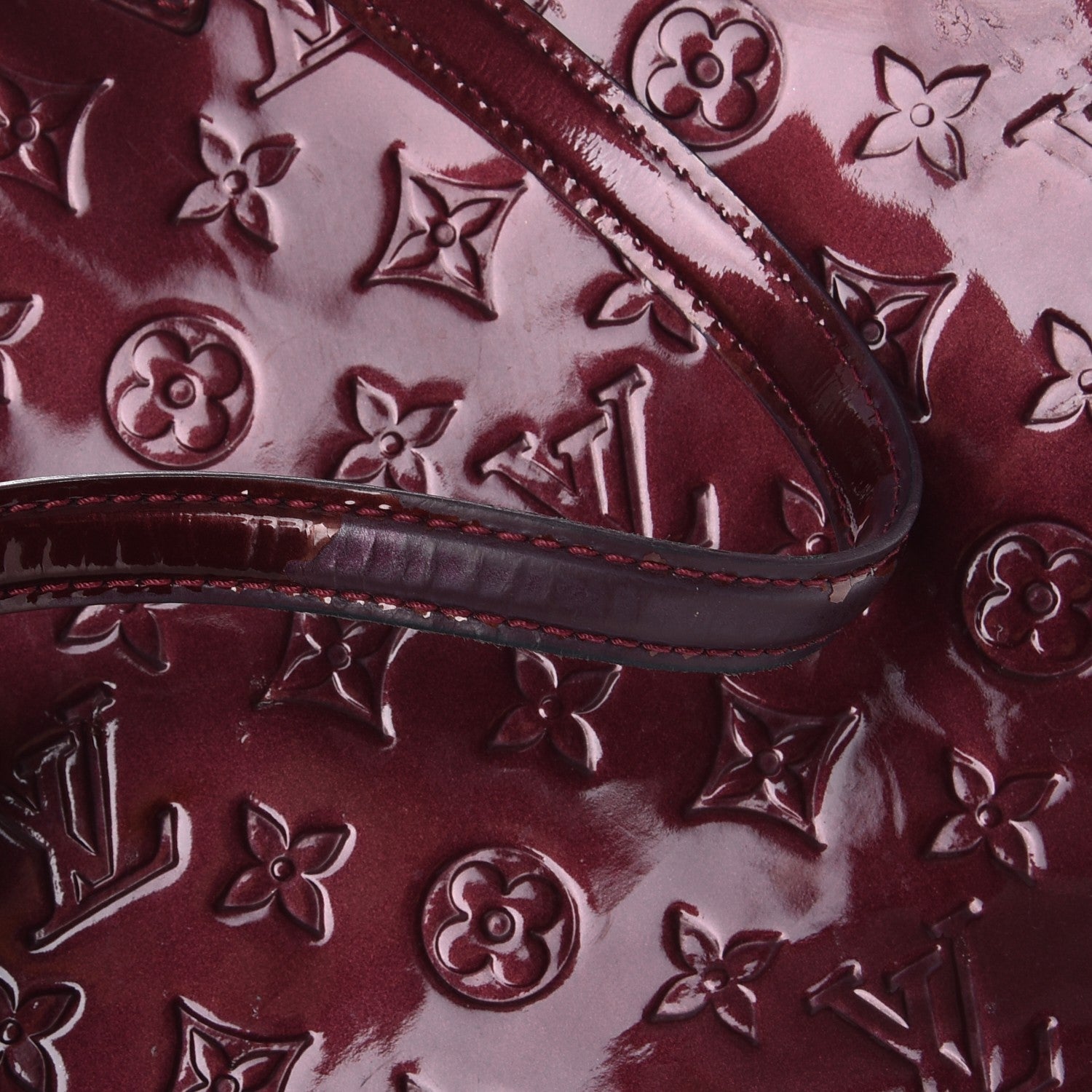 Louis Vuitton Vernis Wilshire MM Rouge Fauviste 8 of 11