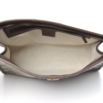 Gucci GG Supreme Monogram Web Toiletry Case Brown 5 of 10
