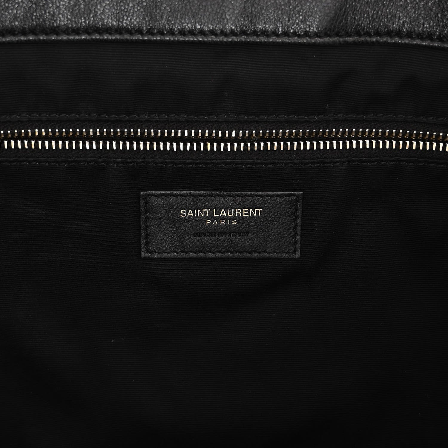 Saint Laurent Lambskin Quilted Maxi Icare Shopping Tote Black 7 of 11