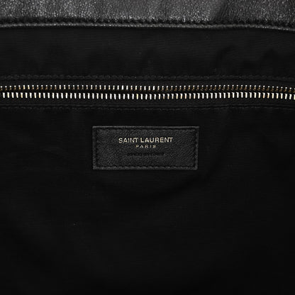Saint Laurent Lambskin Quilted Maxi Icare Shopping Tote Black 7 of 11
